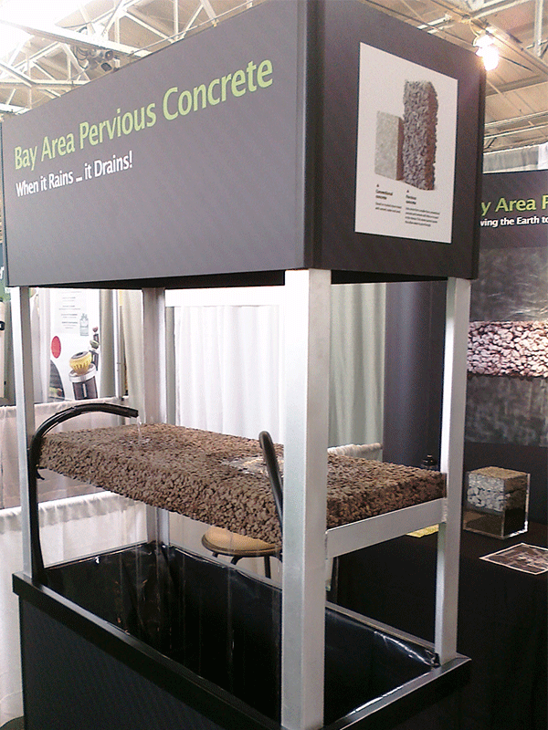 exhibit booth for paving contractor