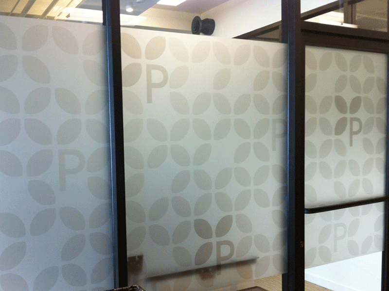 printed privacy frost film