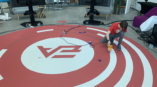 installing EA floor logo