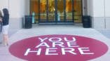 You are here floor decal