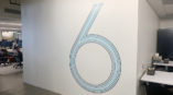Doordash cut vinyl wall graphic