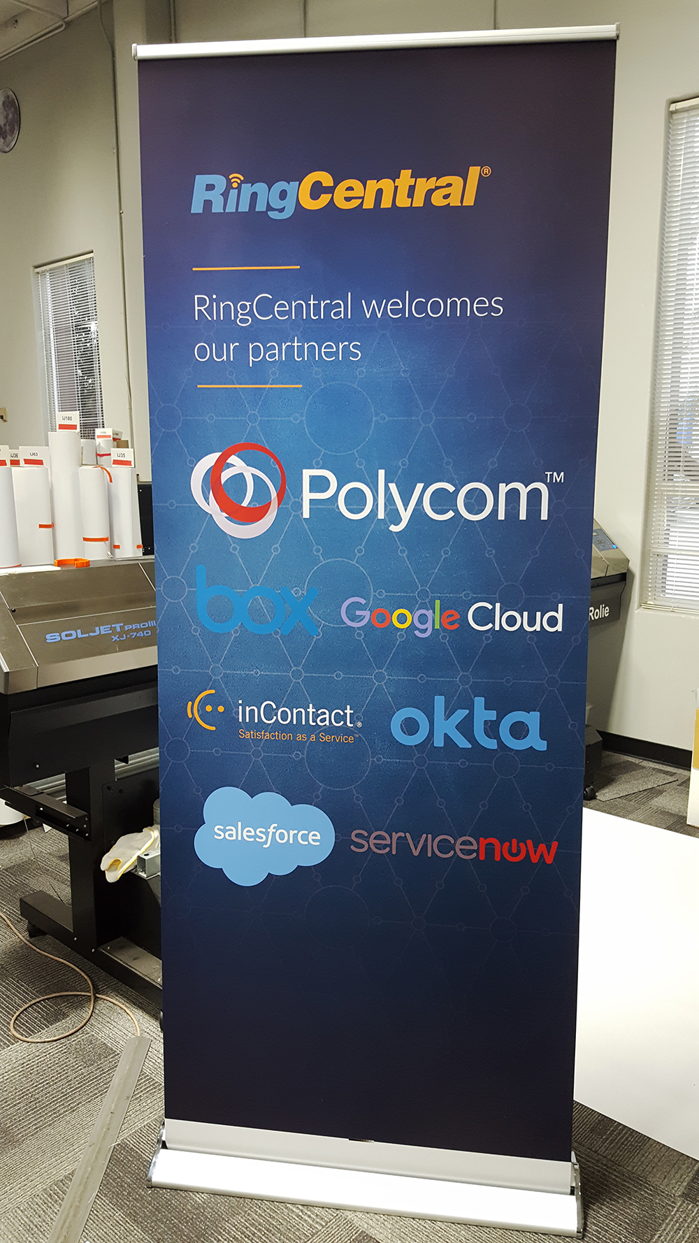 RingCentral standing banner