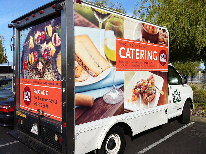 Whole Foods Catering truck wrap