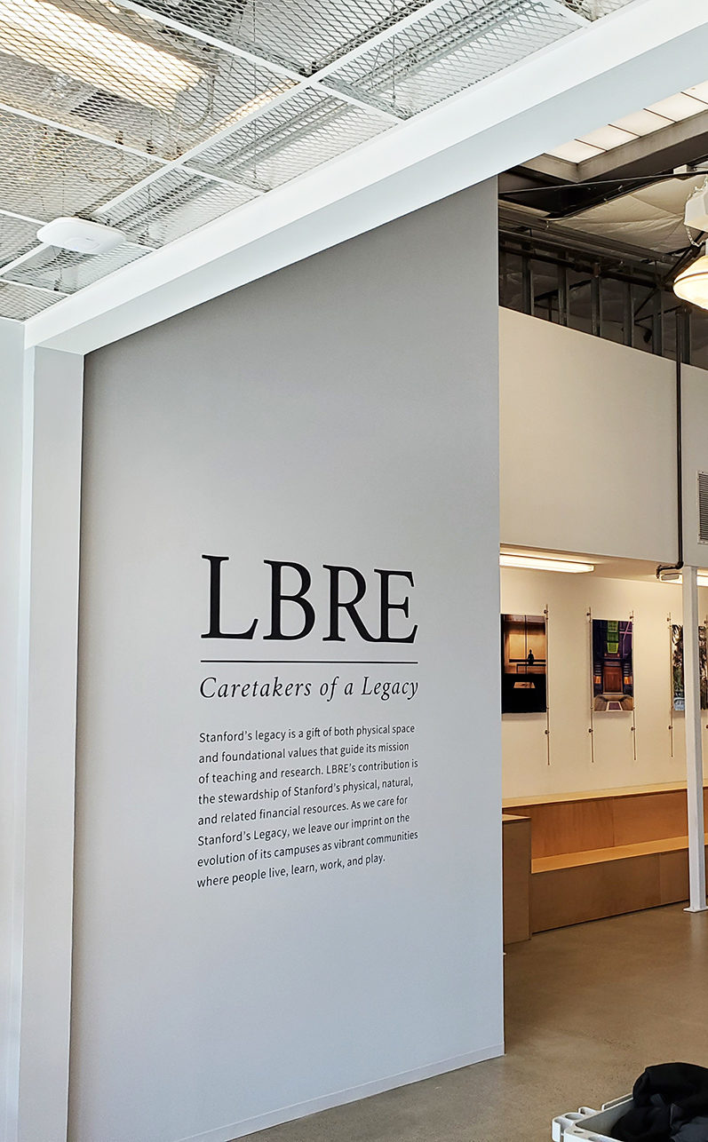 Stanford Library cut vinyl wall graphics