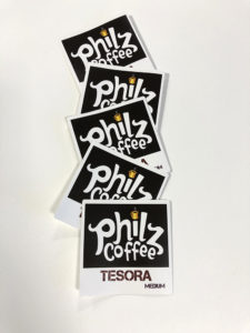 Philz coffee stickers