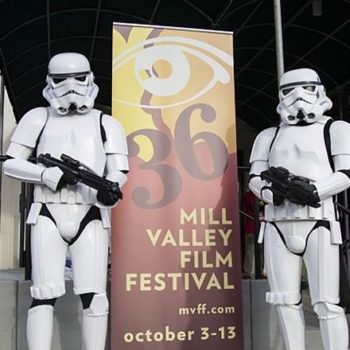 Mill Valley Film Festival signage with Storm Troopers