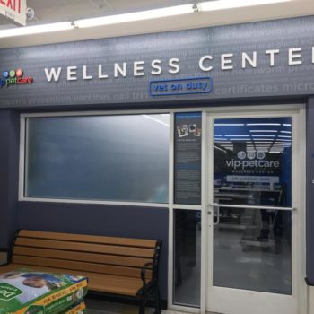wellness center wall sign for vet 