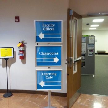 College directional signage