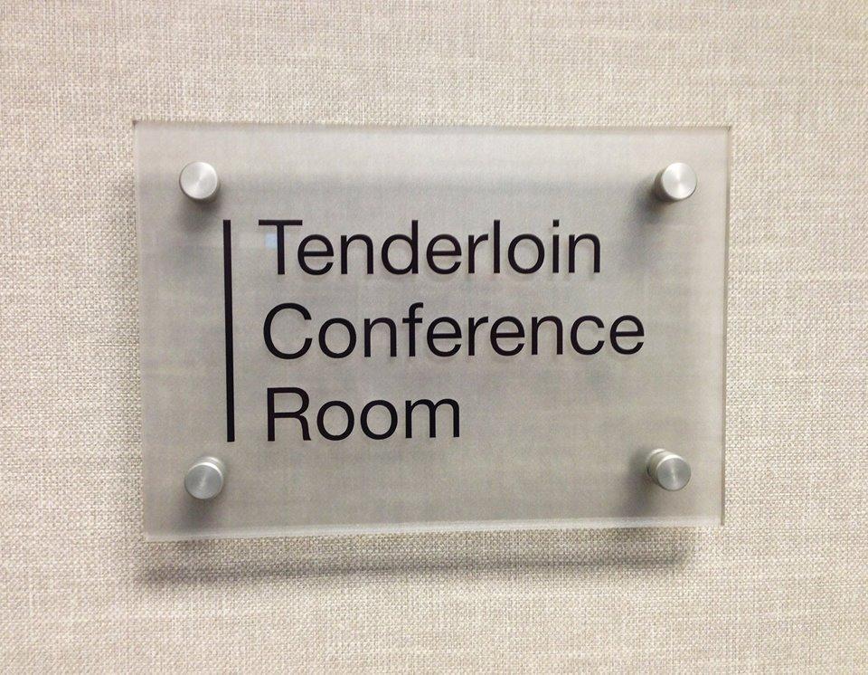 Tenderloin Conference Room signage