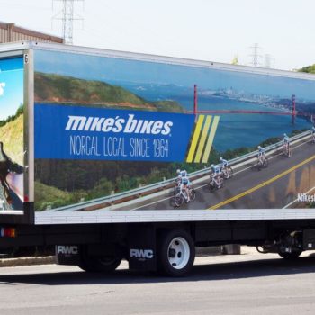 Mike's Bikes truck wrap