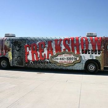 Freakshow bus wrap