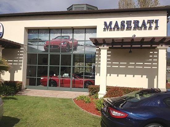 Maserati window graphics