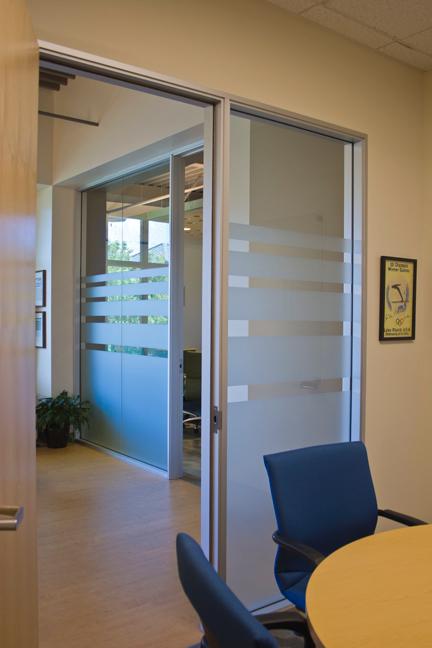Conference room privacy window film