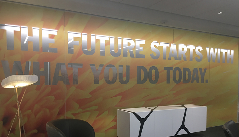 The Future Starts With What You Do Today wall mural