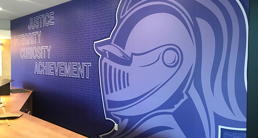 RUP Knights wall graphic