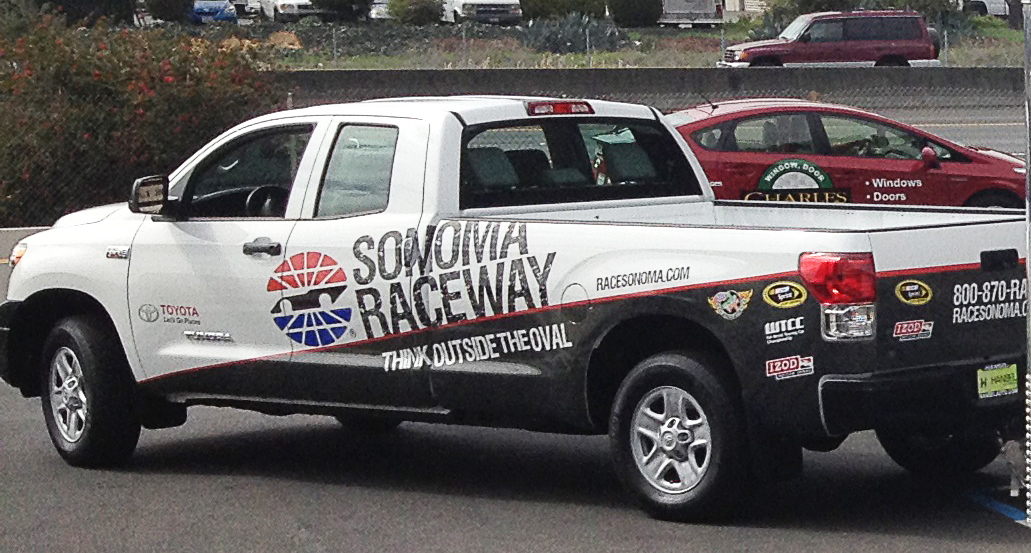 Sonoma Raceway vehicle wrap