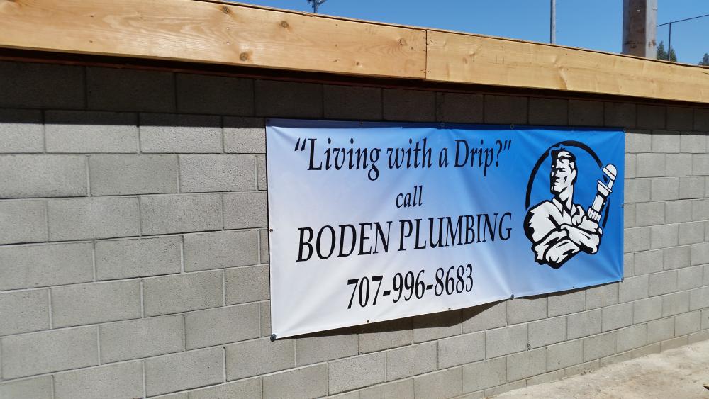 Boden Plumbing exterior banner