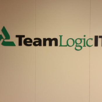 Team Logic IT office wall sign
