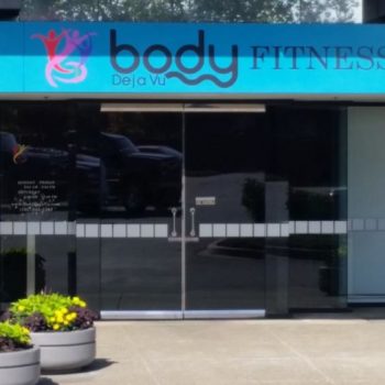 Body Fitness entry sign