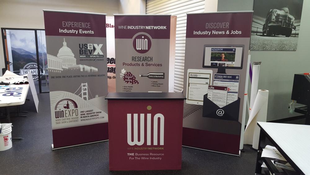 Wine Industry Network trade show display