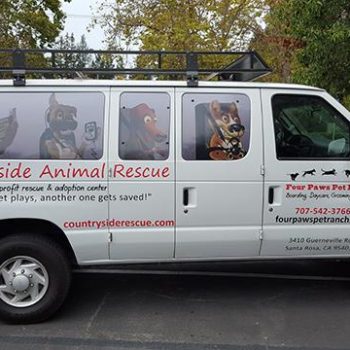 Countryside Animal Rescue vehicle wrap