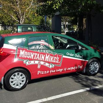 Mountain Mike's Pizza vehicle wrap