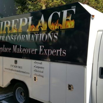 Fireplace Transformations vehicle wrap