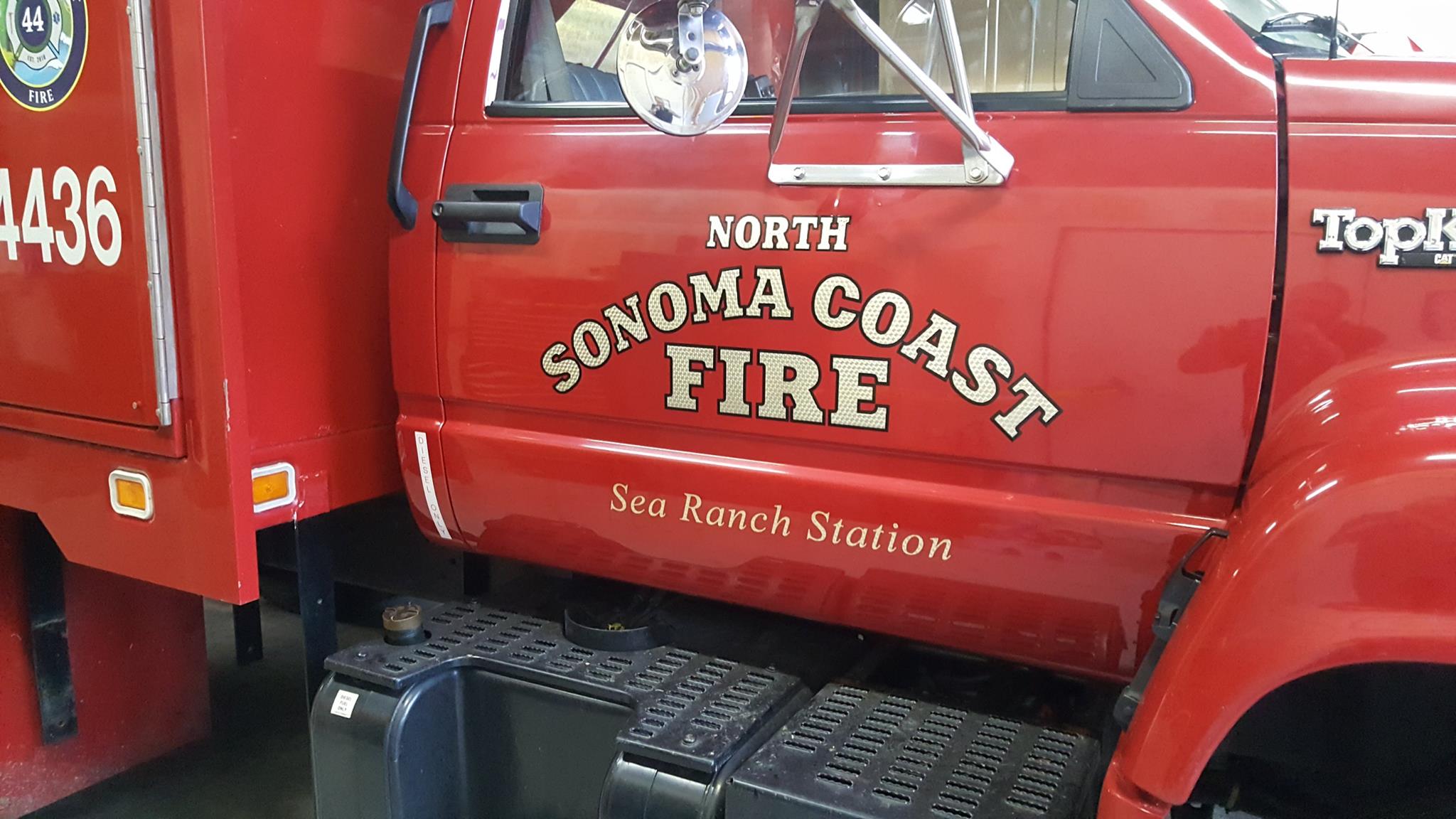 North Sonoma Coast Fire truck decal