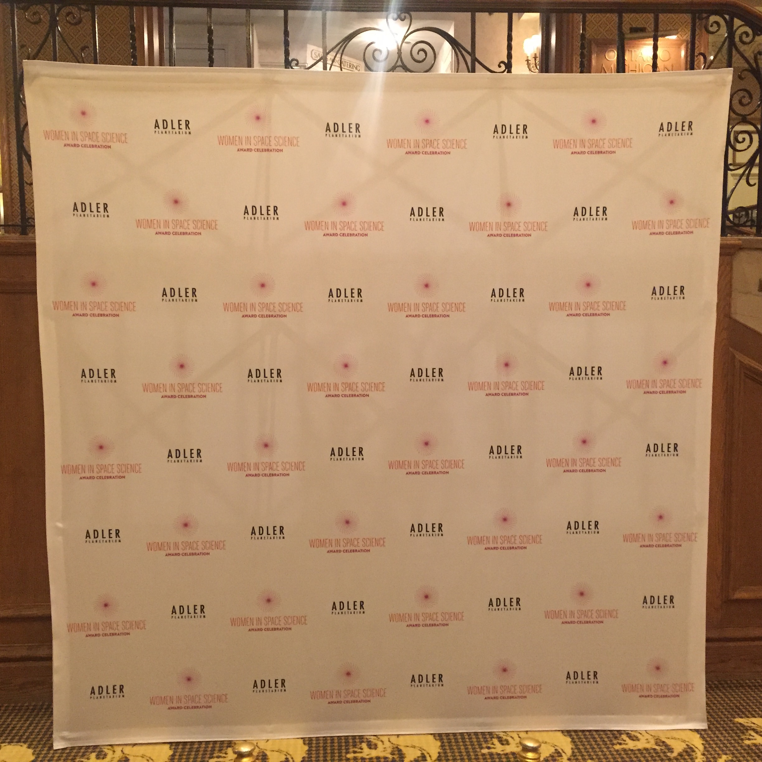 Adler standing banner. 