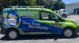 Blue and Green Van, Vinyl Vehicle Wrap done by Speed Pro Imaging in Sarasota Florida