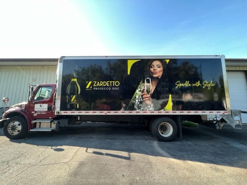 Custom Vehicle Wrap Black Box Truck Vinyl Wrap in Sarasota Florida with Speed Pro Imaging