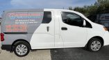 White Van Vinyl Wrap Half Wrap Custom Vehicle Wrap done in Sarasota Florida by Speed Pro Imaging