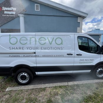 Custom Vinyl Lettering Vehicle Wraps in Sarasota Florida with Speed Pro Imaging