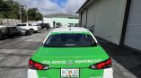 Commercial vehicle wrap for Alert 360 featuring custom printed graphics and branded vehicle advertising designed for high-visibility mobile marketing.