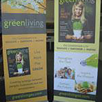 GreenLiving retractable banners