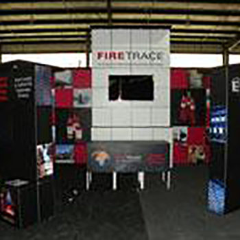 Fire Trace trade show display