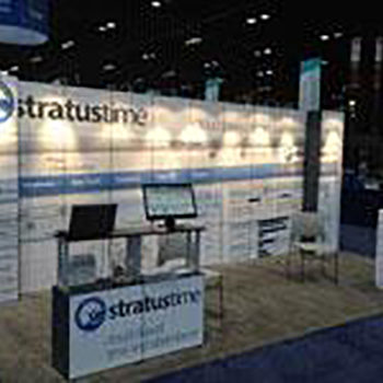 Stratustime trade show displays and signs