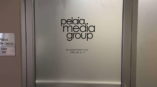 Pelaia Media Group door window decal