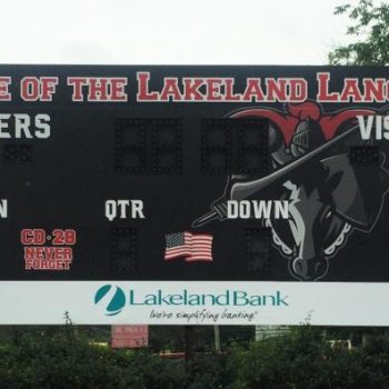 Lakeland Lancers scoreboard