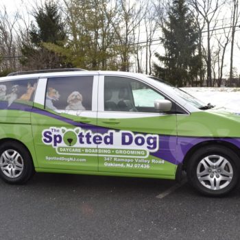 The Spotted Dog vehicle wrap