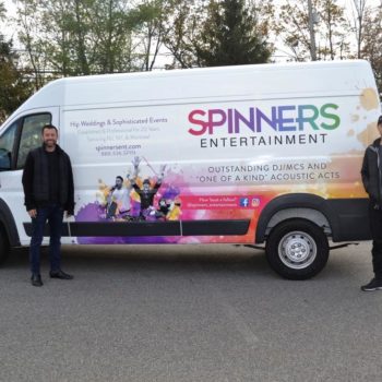 Spinners Entertainment vehicle wrap