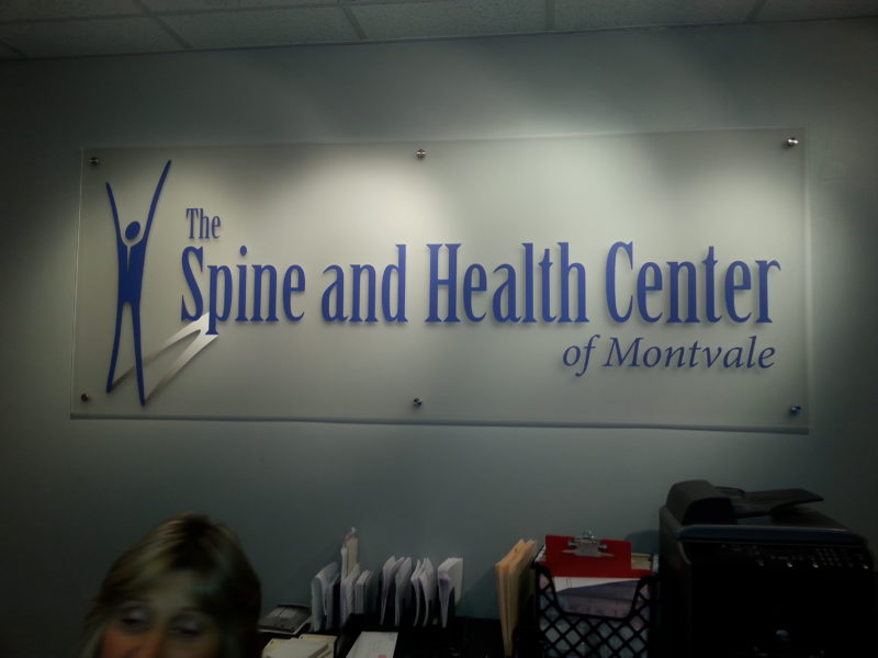 The Spine and Health Center of Montvale indoor sign