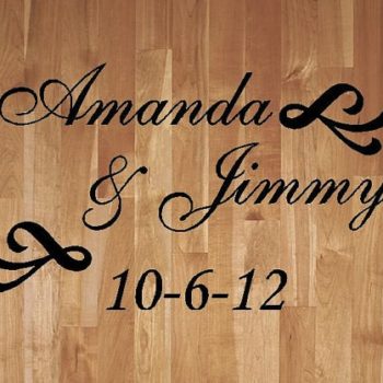 Amanda & Jimmy dance floor graphic