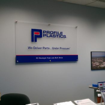 Profile Plastics acrylic sign