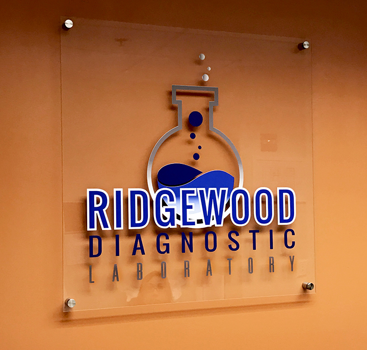 Ridgewood Diagnostic Laboratory acrylic sign