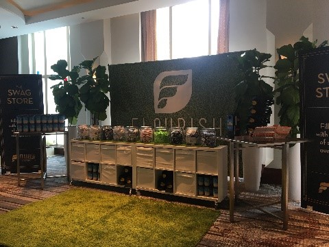 Flourish trade show display