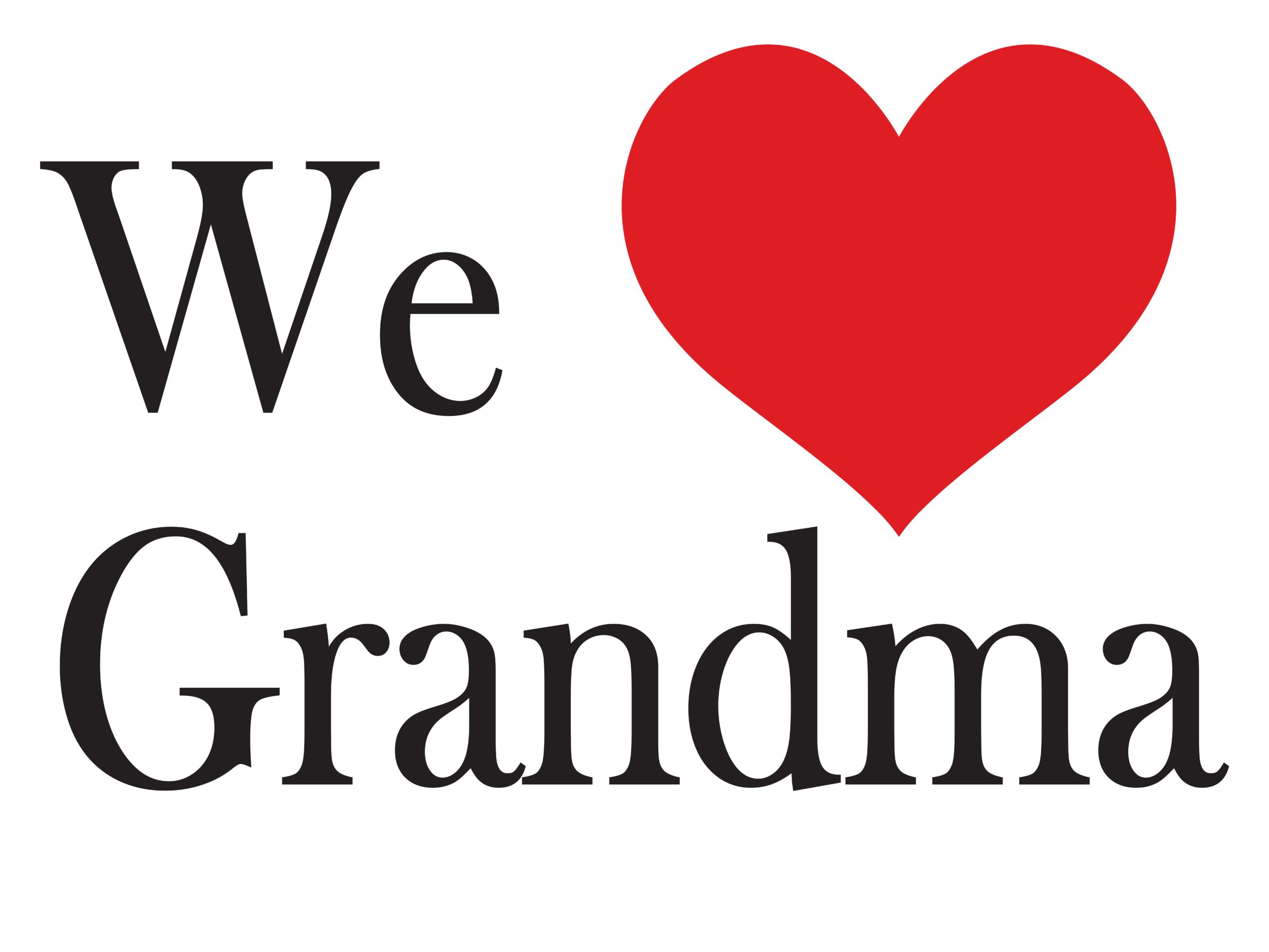MDLL  - 24" x 18" We Love Grandma 10 Pack