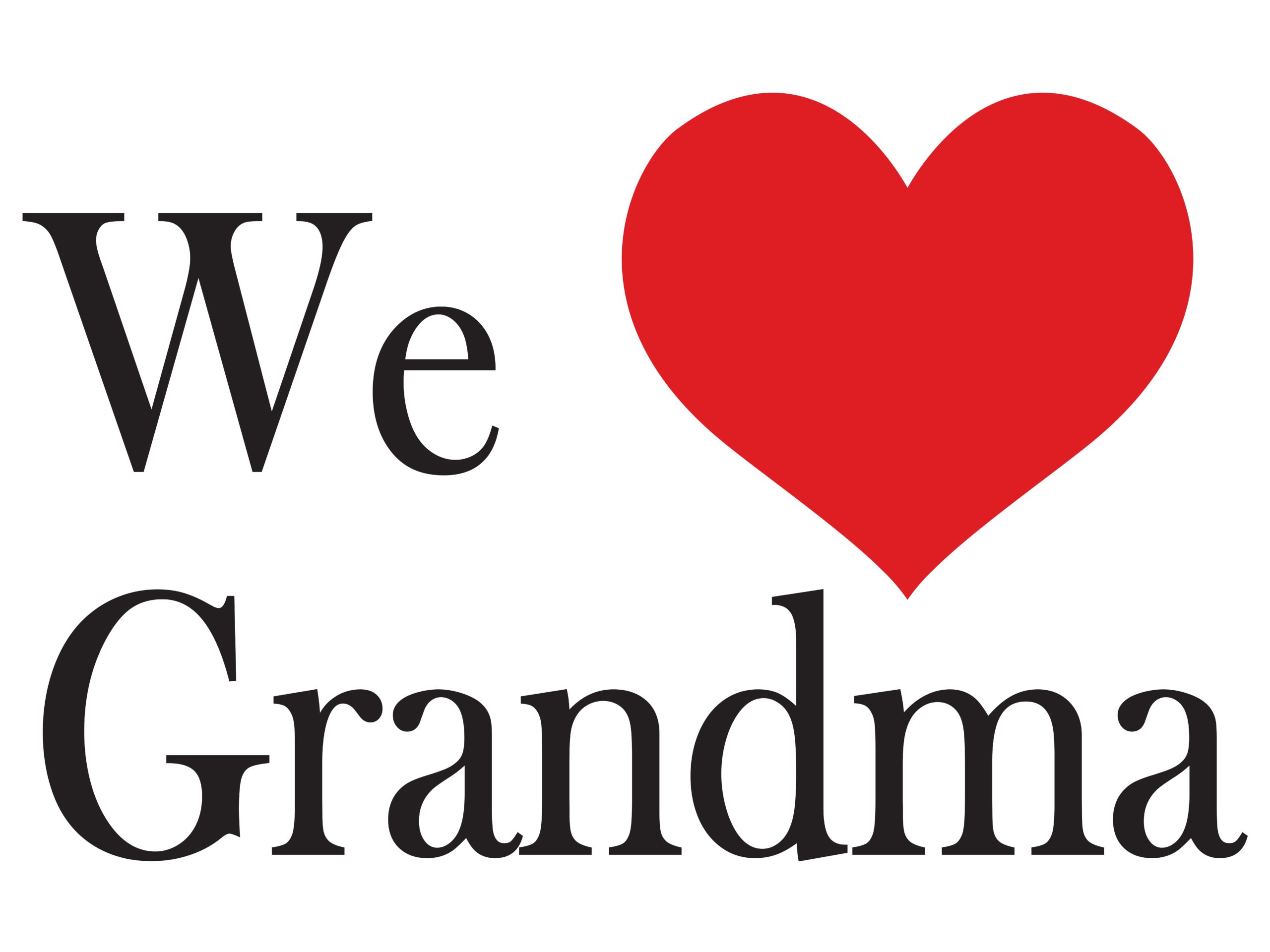 MDLL  - 4’ x 3’ We Love Grandma
