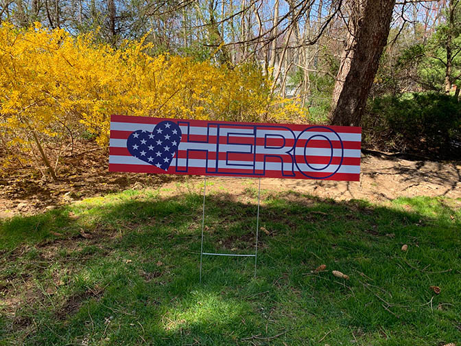 HHPT  - American Flag Hero Sign