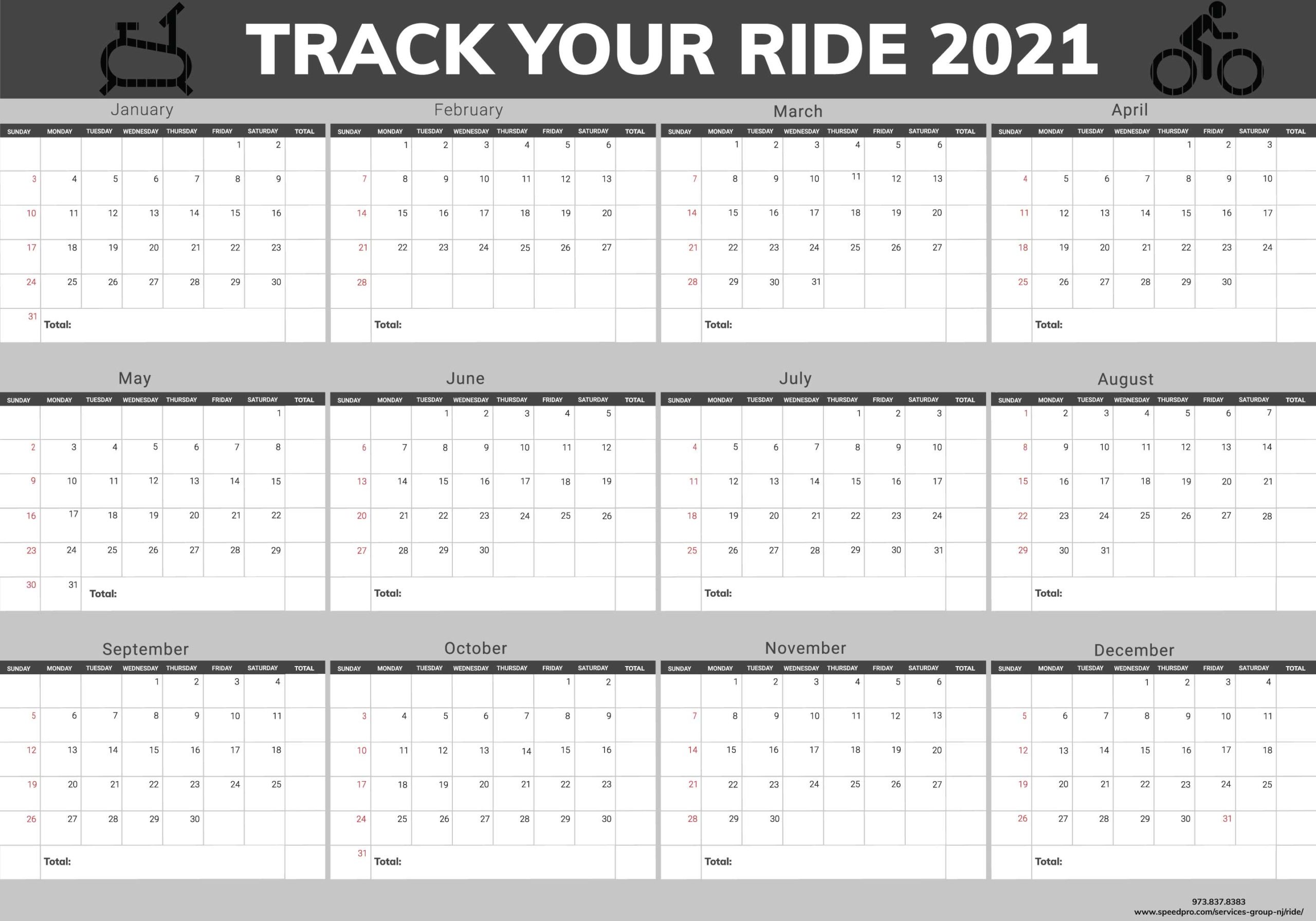 RIDE - Track Your Ride 2021 - Grey